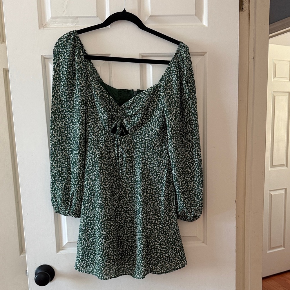 Abercrombie & Fitch Green Patterned Blouse